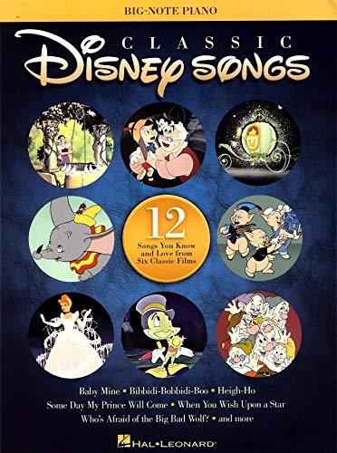 Classic Disney Songs - Big Note Piano Songbook: Songbook für Klavier