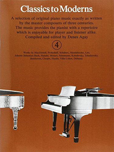 Classics To Moderns 4 von Yorktown Music Press