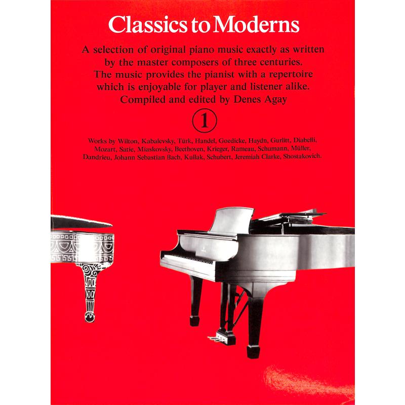 Classics to moderns 1 Classics to moderns 1