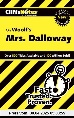 CliffsNotes on Woolf's Mrs. Dalloway (Cliffsnotes Literature Guides)