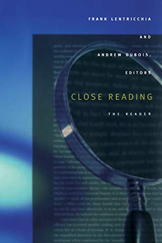 Close Reading: The Reader von Duke University Press