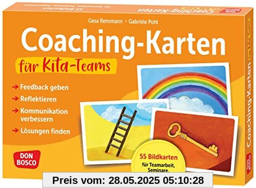 Coaching-Karten für Kita-Teams: Feedback geben, reflektieren, Kommunikation verbessern, Lösungen finden. 55 Bildkarten für Teamarbeit, Seminare, ... Teamentwicklung & Qualitätsmanagement)
