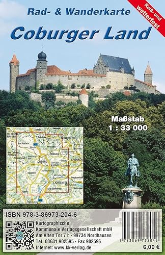 Coburger Land: Rad- und Wanderkarte (reiß- und wetterfest) von KKV
