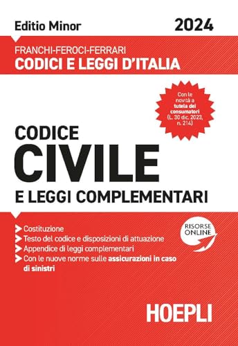 Codice civile 2024. Ediz. minor. Con espansione online (Codici e leggi d'Italia) von Hoepli