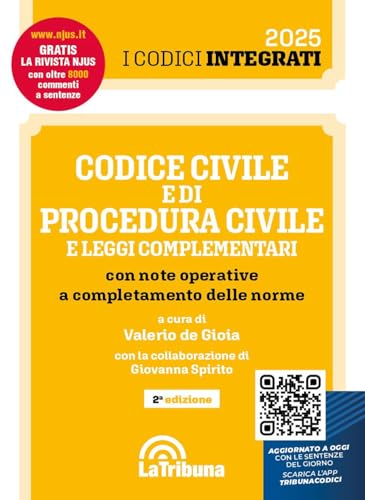 Codice civile e di procedura civile e leggi complementari con note operative a completamento delle norme Codice civile e di procedura civile e leggi complementari con note operative a completamento delle norme von La Tribuna