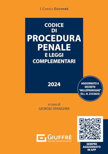 Codice di procedura penale e leggi complementari. Con QR Code (I codici Giuffrè tascabili) von Giuffrè