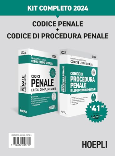 Codice penale+Codice di procedura penale. Kit completo 2024. Con espansione online (Codici e leggi d'Italia)