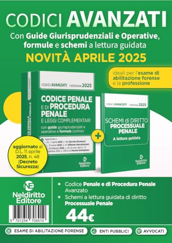 Codice penale e di procedura penale avanzato, con guide giurisprudenziali e operative, formule e schemi a lettura guidata. Aprile 2025. Con espansione online Codice penale e di procedura penale avanzato, con guide giurisprudenziali e operative, formule e schemi a lettura guidata. Aprile 2025. Con espansione online von Neldiritto Editore