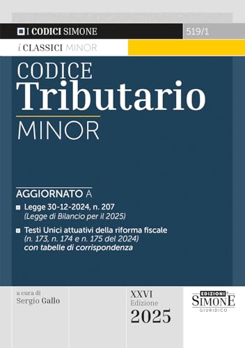 Codice tributario. Ediz. minor (I Codici Simone minor) von Edizioni Giuridiche Simone