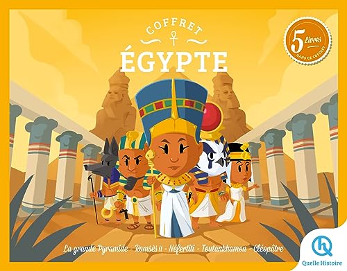 Coffret Egypte: Grande Pyramide - Ramsès II - Néfertiti - Toutankhamon - Cléopâtre von QUELLE HISTOIRE
