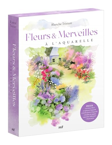 Coffret - Fleurs et Merveilles à l'aquarelle: avec les 2 livres de Blanche Tristant, 4 feuilles aquarelle vierges et une illustration Coffret - Fleurs et Merveilles à l'aquarelle: avec les 2 livres de Blanche Tristant, 4 feuilles aquarelle vierges et une illustration von MERCILESLIVRES