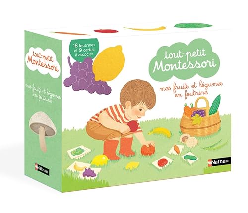 Coffret Fruits et légumes - Tout petit Montessori: Avec 1 livret de présentation, 18 feutrines et 9 cartes à associer Coffret Fruits et légumes - Tout petit Montessori: Avec 1 livret de présentation, 18 feutrines et 9 cartes à associer