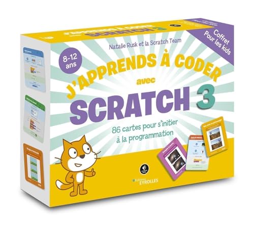 Coffret J'apprends à coder avec Scratch 3: 86 cartes pour s'initier à la programmation - 8-12 ans