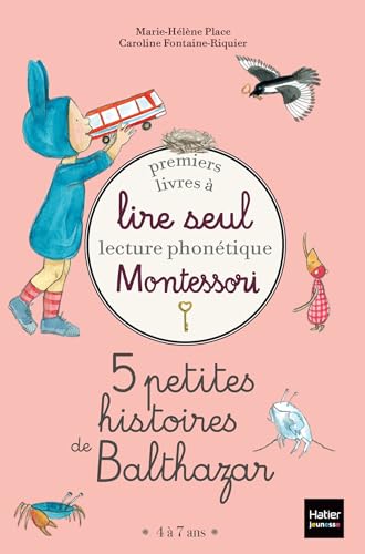 Coffret Premiers livres à lire seul 5 petites histoires de Balthazar Niveau 1 Pédagogie Montessori