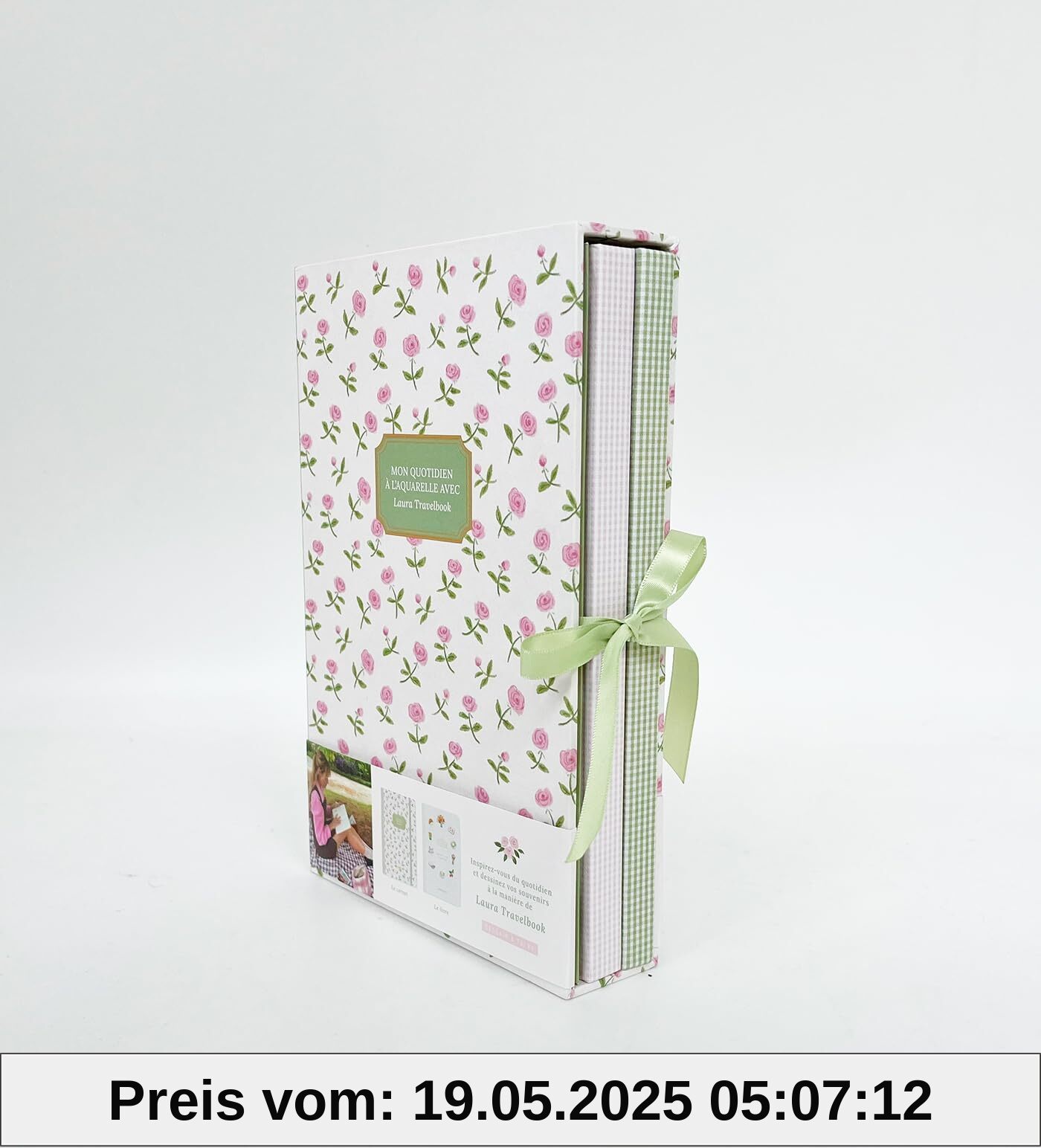 Coffret luxe Mon quotidien à l'aquarelle avec LauraTravelbook: Avec 1 carnet au papier aquarelle 230 g, 4 tirages en couleurs, 3 cartes postales à peindre et 1 marque-page