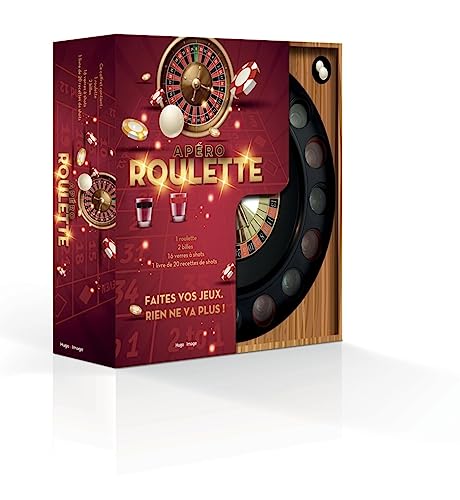 Coffret soirée roulette: Coffret avec 1 roulette, 2 billes, 16 verres à shots et 1 livre de recettes von HUGO IMAGE