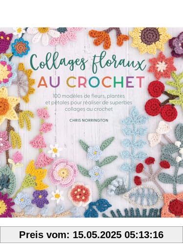 Collages floraux au crochet