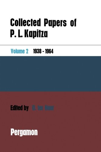 Collected Papers of P. L. Kapitza von Pergamon