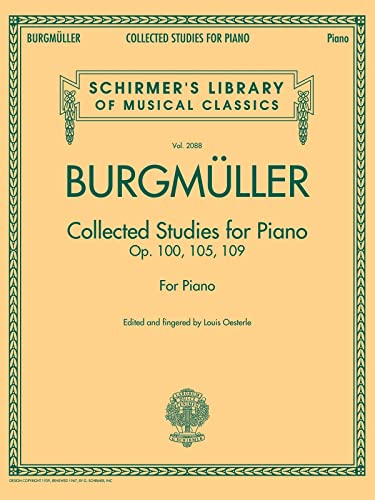 Collected Studies For Piano - Op.100, Op.105, Op.109: Noten für Klavier (Schirmer's Library of Musical Classics): Op. 100, 105, 109 , Vol. 2088