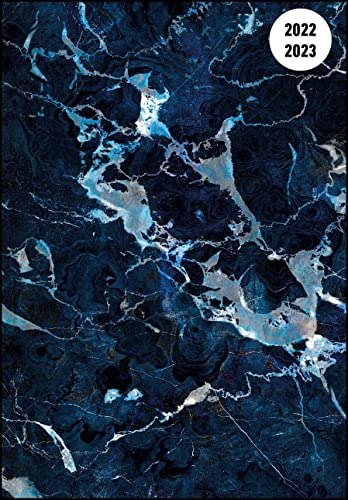 Collegetimer Blue Marble 2022/2023 - Schüler-Kalender A5 (15x21 cm) - Marmor - Day By Day - 352 Seiten - Terminplaner - Notizbuch - Alpha Edition (Collegetimer A5 Daily) von Alpha Edition