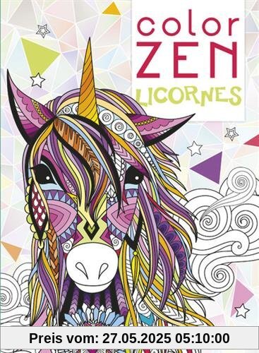 Color zen Licornes Color zen Licornes
