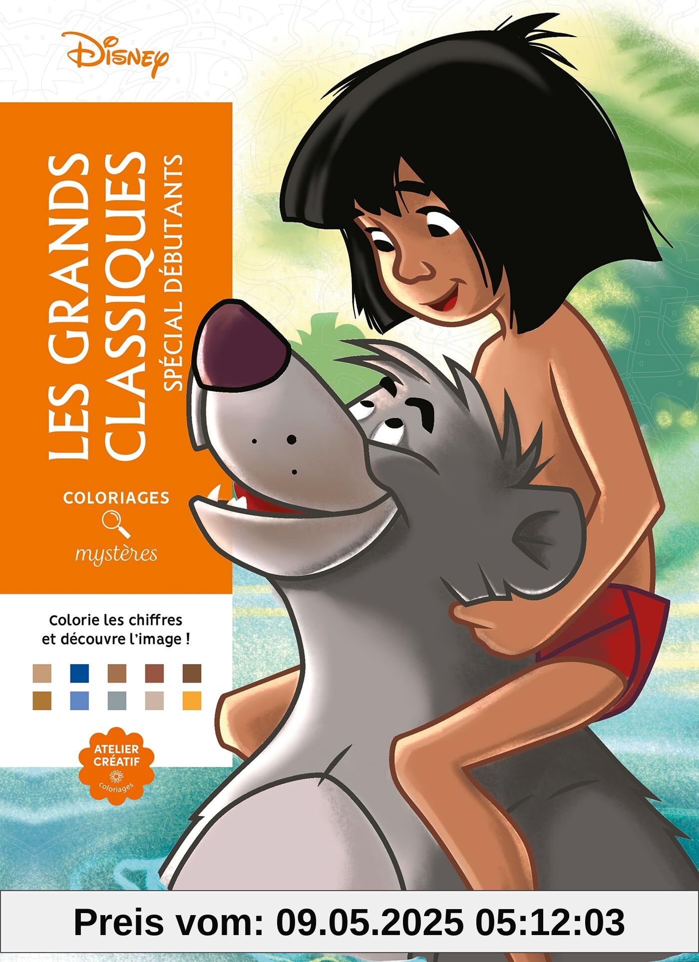 Coloriages mystères Disney - Grands classiques Spécial débutants