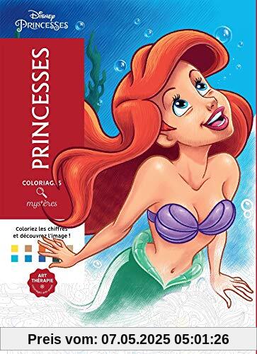 Coloriages mystères Disney Princesses: Coloriez les chiffres et découvrez l'image