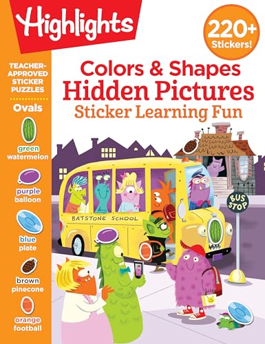 Colors & Shapes Hidden Pictures Sticker Learning Fun (Highlights Hidden Pictures Sticker Learning)