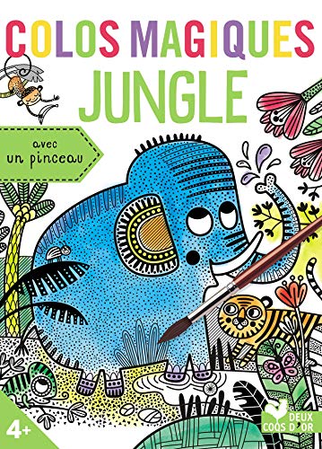 Colos magiques - jungle - avec pinceau: Avec 10 cartes à colorier magiques, 1 livret plein d'idées et de créations originales, 1 pinceau et 1 pochette pour protéger tes dessins Colos magiques - jungle - avec pinceau: Avec 10 cartes à colorier magiques, 1 livret plein d'idées et de créations originales, 1 pinceau et 1 pochette pour protéger tes dessins