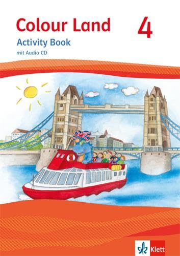 Colour Land 4: Activity Book mit Audio-CD Klasse 4 (Colour Land. Ab Klasse 3. Ausgabe für Brandenburg, Mecklenburg-Vorpommern, Sachsen, Sachsen-Anhalt und Thüringen ab 2013)