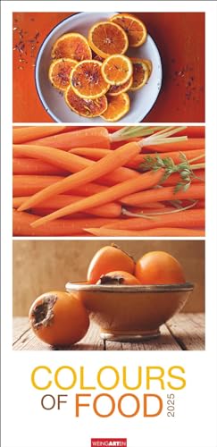 Colours of Food Kalender 2025: Jahres-Wandkalender 2025. Buntes Obst, knackiges Gemüse und weitere Leckereien in einem harmonischen Spiel mit Farben. Foodkalender im Großformat 68 x 49 cm von Weingarten