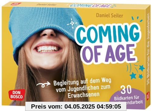 Coming of age: 30 Bildkarten für die Jugendarbeit: Begleitung auf dem Weg vom Jugendlichen zum Erwachsenen. Zu sich selbst finden: Wertvolle Impulse ... für Jugendarbeit und Schule)