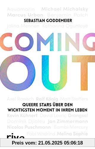 Coming-out: Queere Stars über den wichtigsten Moment in ihrem Leben. Mit Melina Sophie, Nicolas Puschmann, Kevin Kühnert, Michael Michalsky, Gewitter im Kopf, Jolina Mennen, Bambi Mercury u.v.a. Coming-out: Queere Stars über den wichtigsten Moment in ihrem Leben. Mit Melina Sophie, Nicolas Puschmann, Kevin Kühnert, Michael Michalsky, Gewitter im Kopf, Jolina Mennen, Bambi Mercury u.v.a.