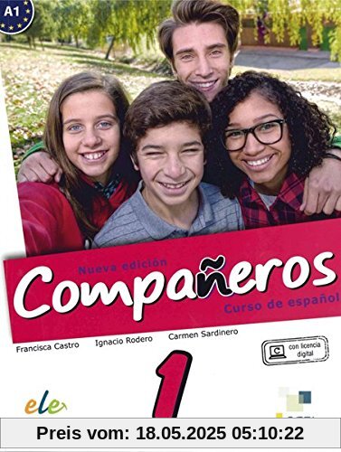 Compañeros Nuevo 1: Curso de español / Arbeitsbuch - Cuaderno de ejercicios (con licencia digital)