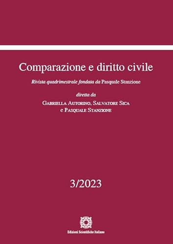Comparazione e diritto civile (2023) (Vol. 3) von Edizioni Scientifiche Italiane