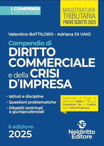 Compendio superiore di diritto commerciale e della crisi di impresa 2025 (I compendi superiori) von Neldiritto Editore