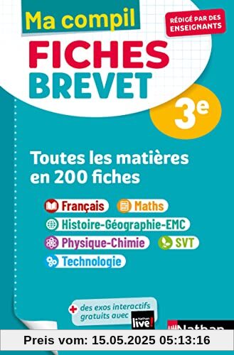 Compil Fiches Brevet Toutes les matières