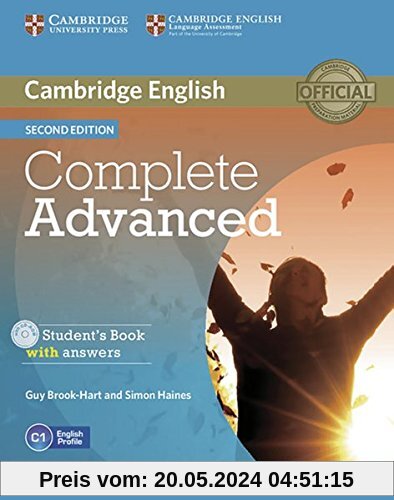 Complete Advanced - Second edition: Complete Advanced: Student's Book Pack (Student's Book with answers with CD-ROM and Class Audio CDs (2)