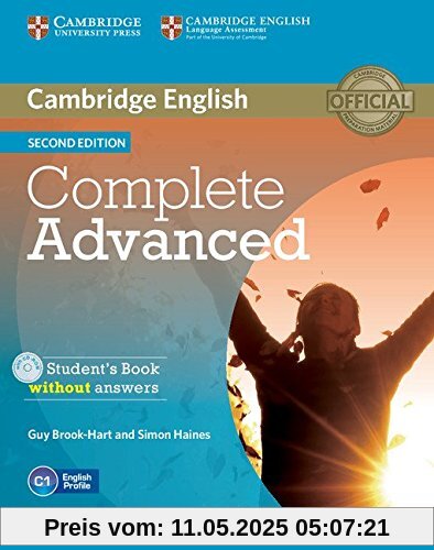 Complete Advanced Student's Book without Answers with CD-ROM 2nd Edition Complete Advanced Student's Book without Answers with CD-ROM 2nd Edition