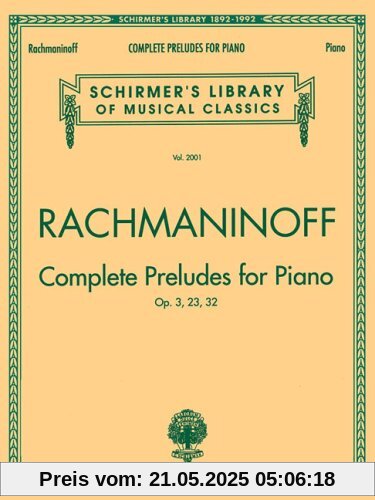 Complete Preludes, Op. 3, 23, 32: Piano Solo
