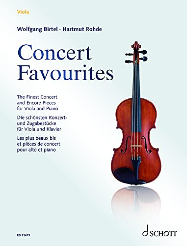 Concert Favourites: Die schönsten Konzert- und Zugabestücke. Viola und Klavier. von Schott Music, Mainz