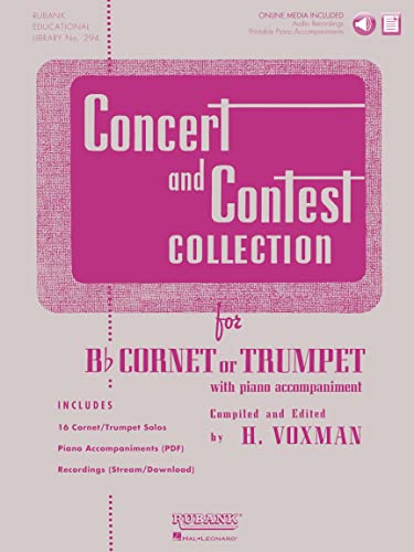 Concert and Contest Collection for BB Cornet or Trumpet: Solo Book with Online Media: With Piano Accompaniment von Rubank Publications