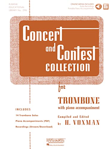 Concert and Contest Collection for Trombone: Solo Book with Online Media von Hal Leonard Publishing Corporation