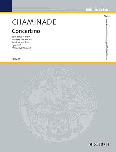 Concertino: op. 107. Flöte und Klavier. (Edition Schott)