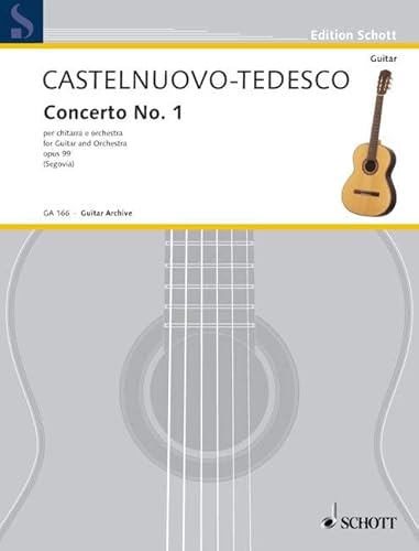 Concerto No. 1 in D: op. 99. Gitarre und Orchester. Klavierauszug mit Solostimme. (Edition Schott)