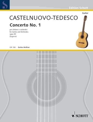 Concerto No. 1 in D: op. 99. Gitarre und Orchester. Klavierauszug mit Solostimme. (Edition Schott)