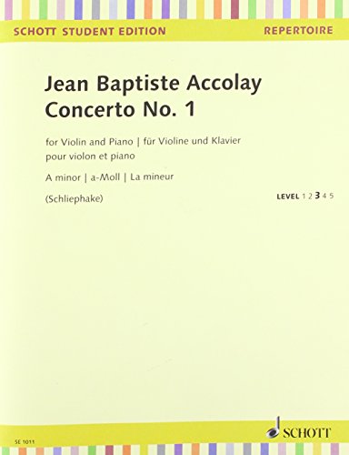Concerto No. 1: Violine und Klavier. (Schott Student Edition - Repertoire) von SCHOTT MUSIC GmbH & Co KG, Mainz