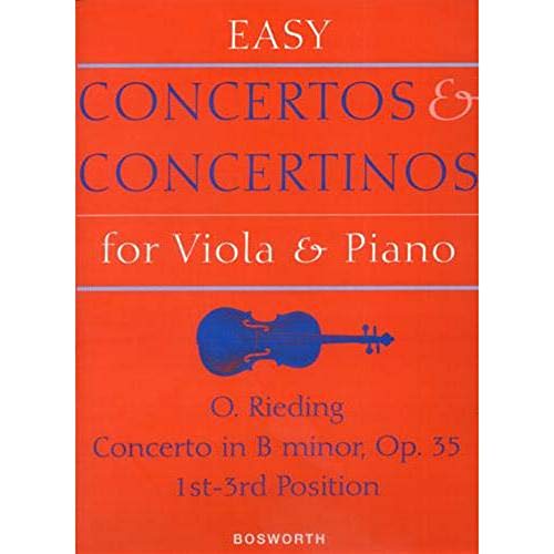 Concerto in B minor, Op. 35. Easy Concertos and Concertinos for Viola & Piano: Concerto in B Minor for Viola and Piano Op.35