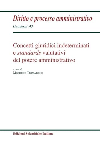 Concetti giuridici indeterminati e standards valutativi del potere amministrativo (Quaderni di diritto e processo amministr.) von Edizioni Scientifiche Italiane