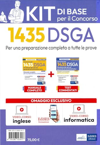 Kit di base per il concorso 1435 DSGA von Edises professioni & concorsi